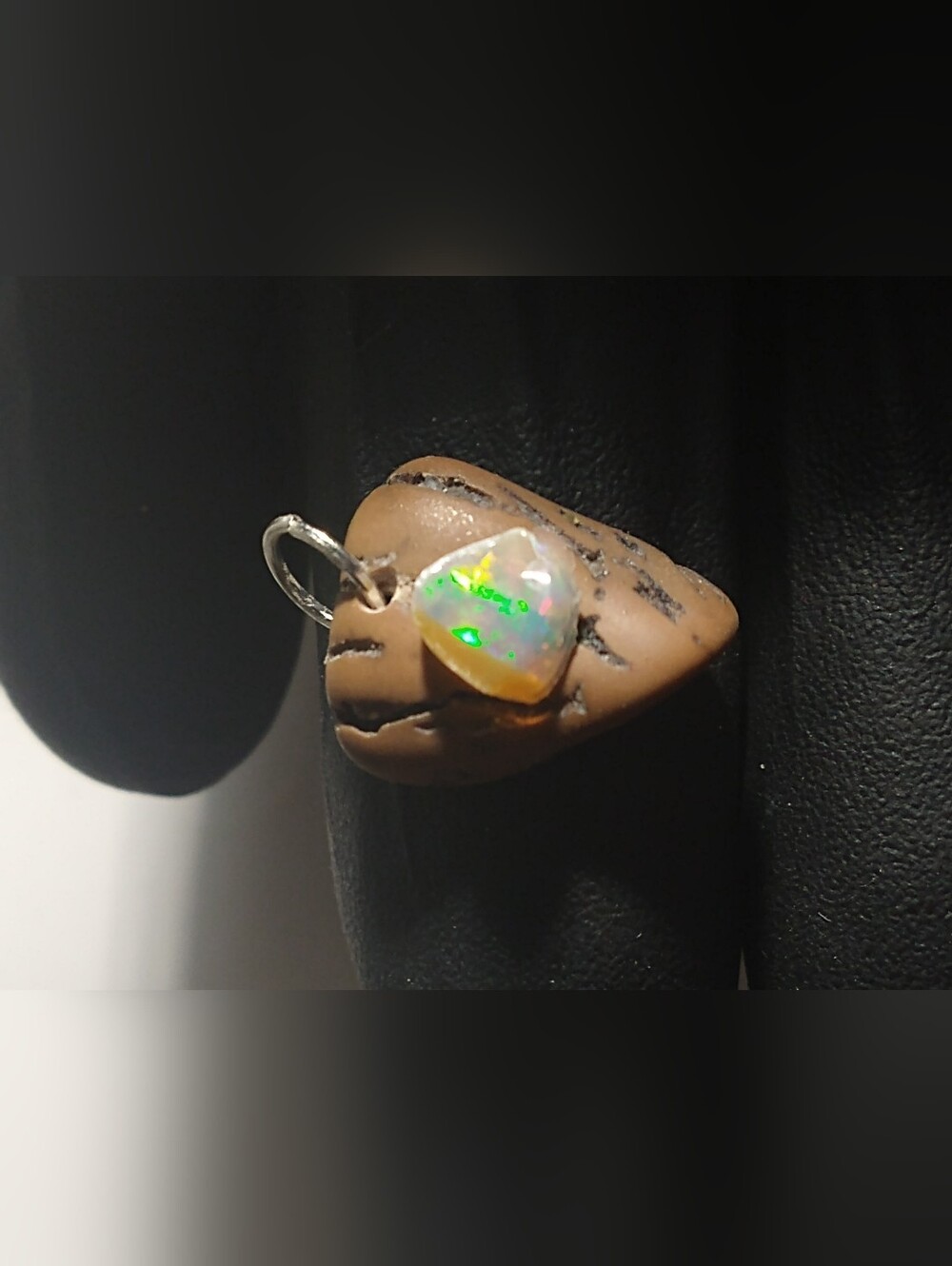 Walnut Opal Pendant